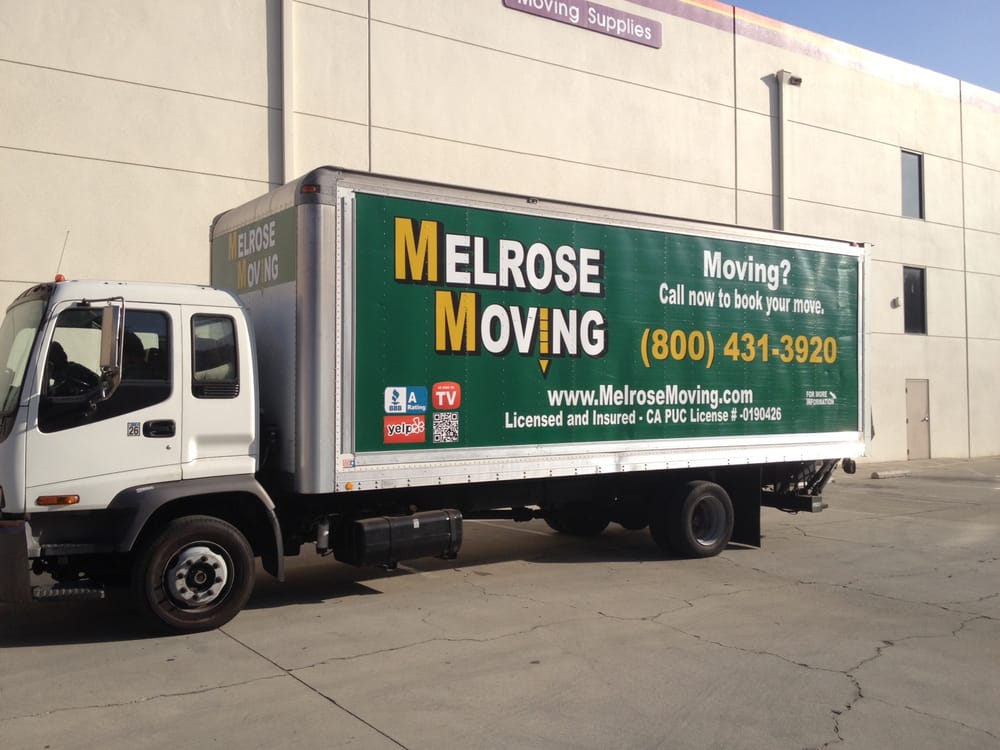 Melrose Moving unloading boxes for Torrance residential move