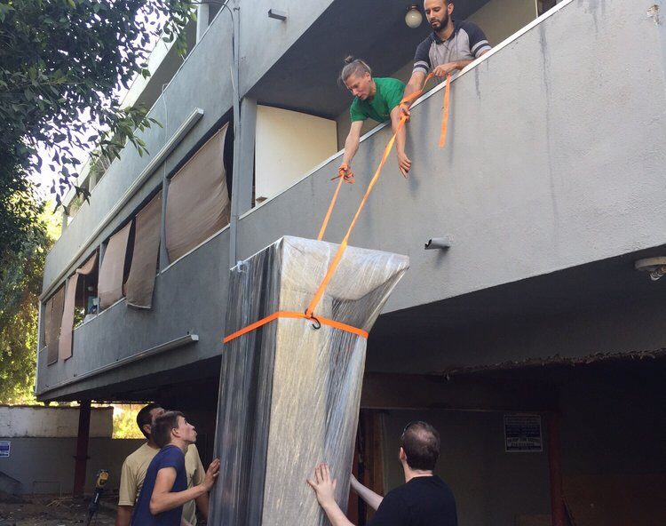 Hollywood, CA apartment move with Melrose Moving truck